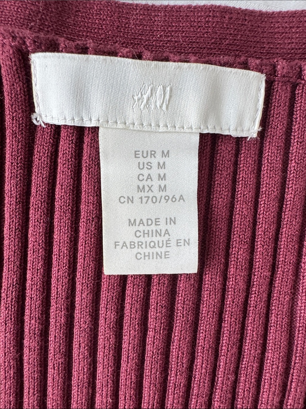 H&M Ribbed Cardigan Top - Picture 2 of 4